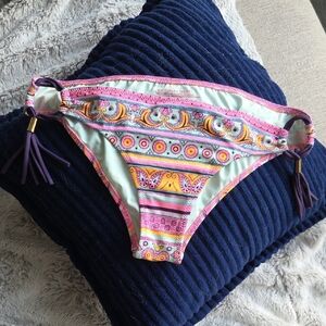 Victoria's Secret Pink and Blue Bikini Bottom